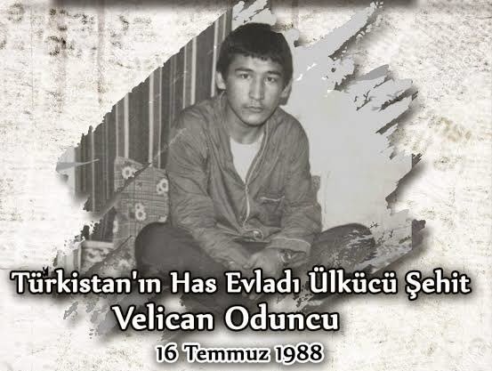Türkistan'dan Türkiye'ye göç eden bir ailenin çocuğu olarak küçük yaşta Ülkücü mücadeleye katılmış ve 14 yaşında girdiği cezaevi'nde 16 Temmuz 1988'de şehit edilmişti #VelicanOduncu

Ülkücü şehidimize şehadetinin yıldönümünde rahmet ve minnetle anıyorum. 🇹🇷