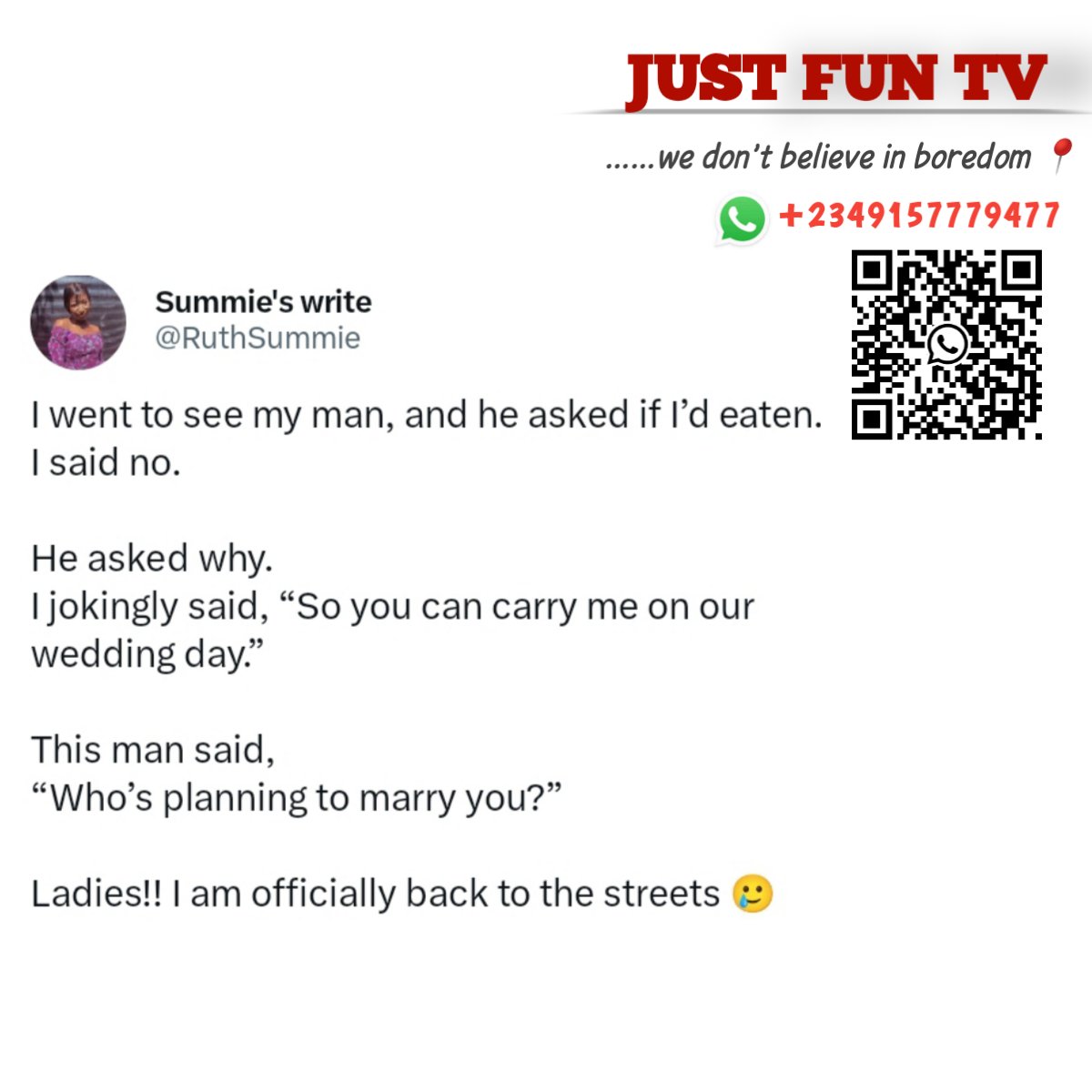 justfuntv_'s tweet photo. You know their real intentions through their jokes 🙂

#Omisore #TomorrowisThursday https://t.co/HYsLTtRRHe