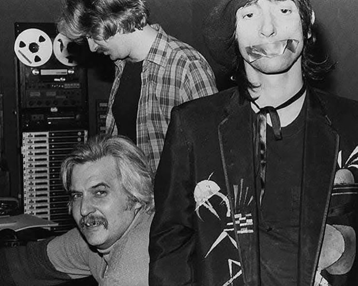 audiac's tweet image. Johnny Thunders with Rolling Stones producer Jimmy Miller, 1982. HBD.