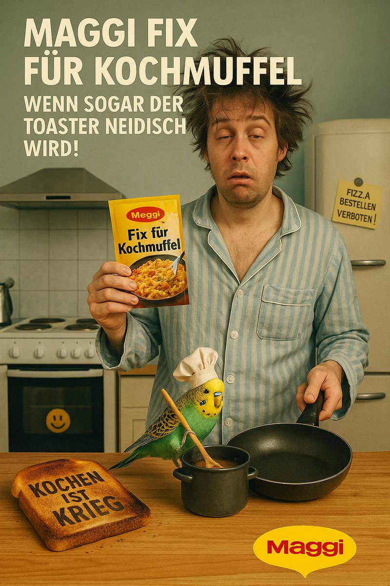 diamantencop77's tweet photo. Das neue #MaggiFix für Kochmuffel - Wenn selbst der Toaster neidisch wird... https://t.co/ZOwAnJjcm3