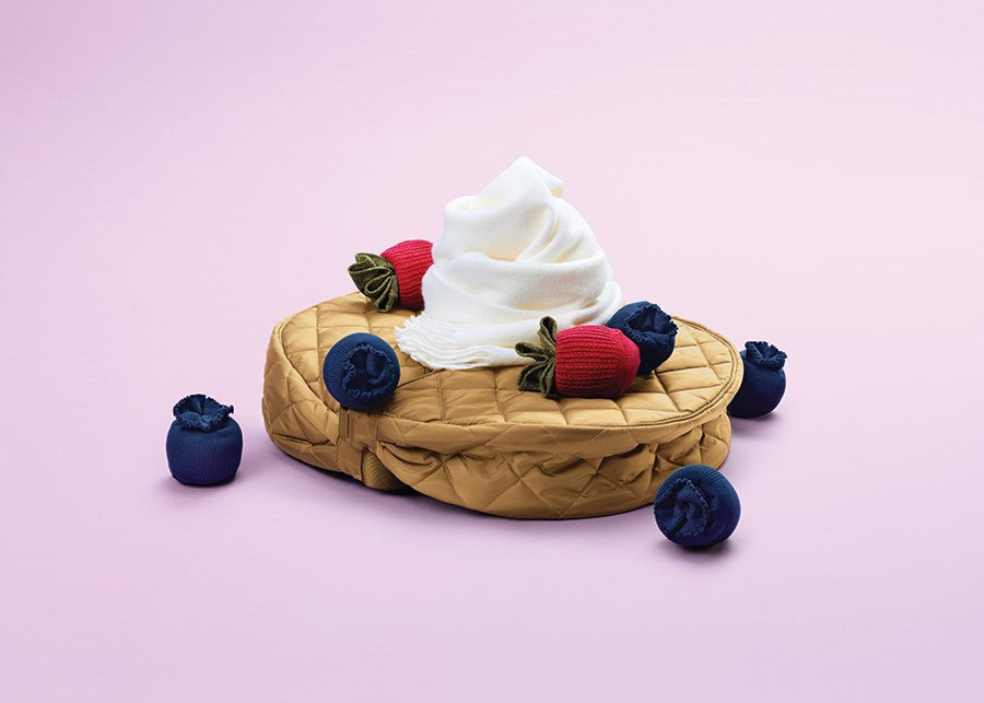 CommArts's tweet photo. CA Winner: Vicky Lam. "Soft Foods: Breakfast Club" reimagines clothing into iconic breakfast shapes, exploring the human search for meaning and connection. https://t.co/MN3nbg7MYW https://t.co/2H9oUTMAi9