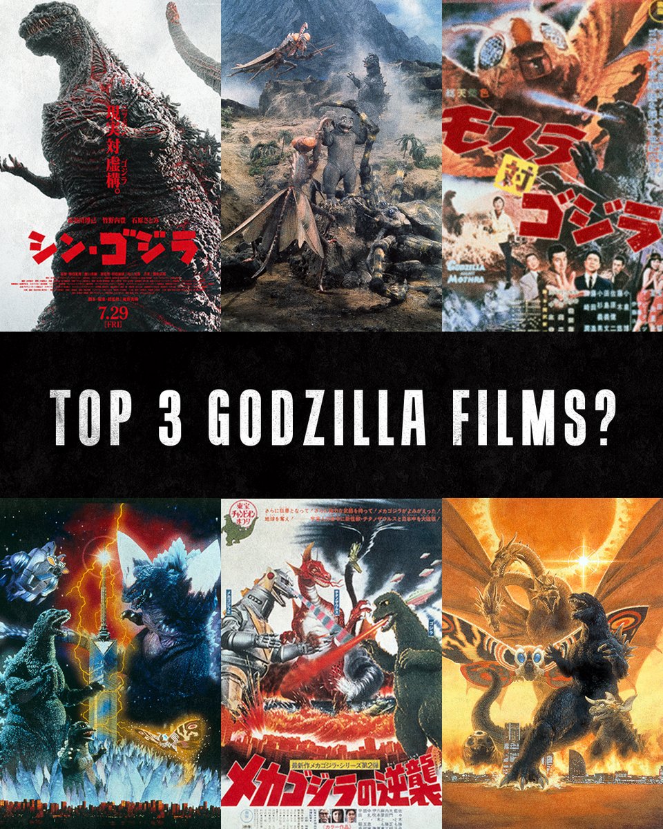 Godzilla_Toho's tweet image. What are your top 3 Godzilla films?
#Godzilla