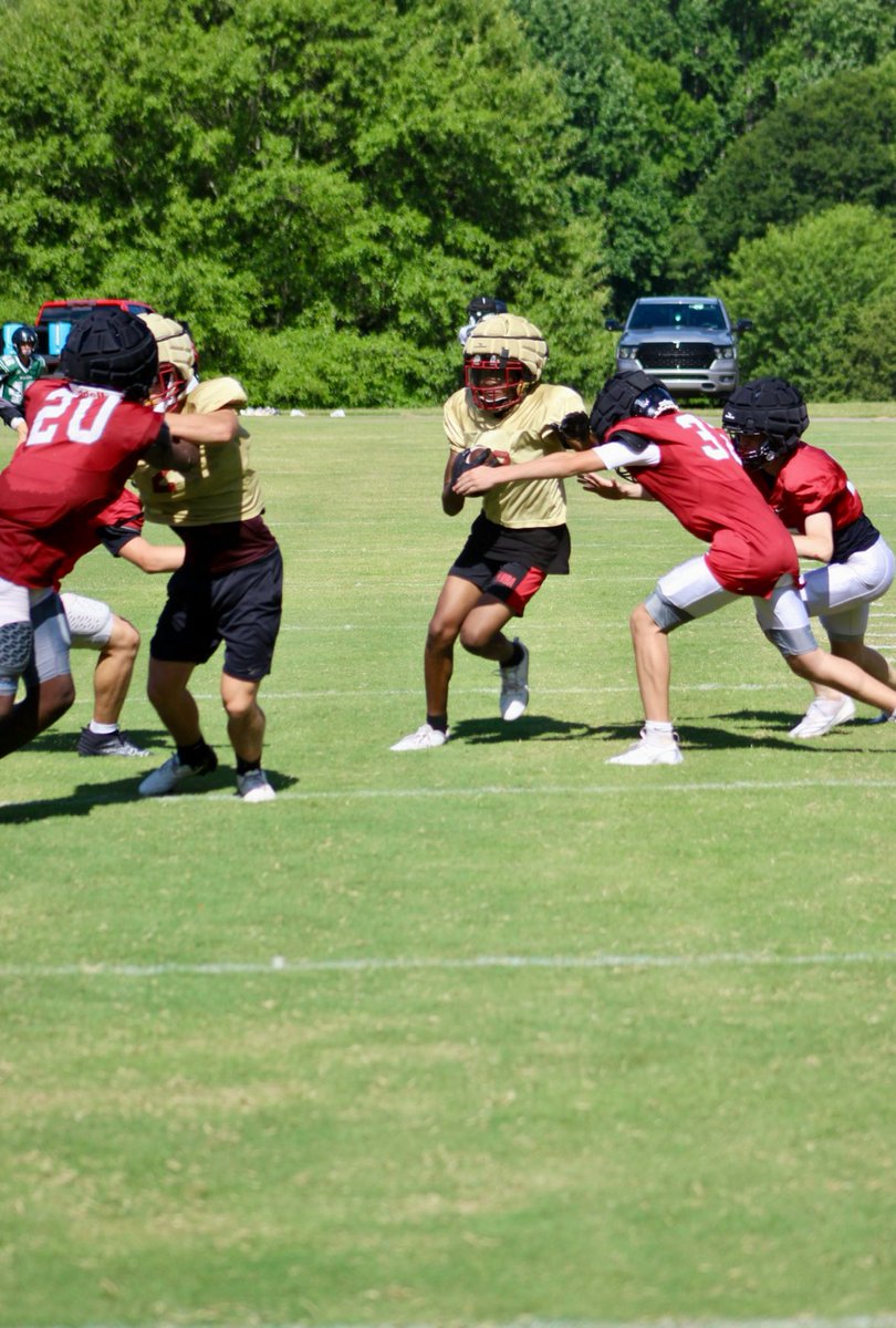 Day 1 at padded football camp. 3 rec|60 yards|1 reviveing touchdown|