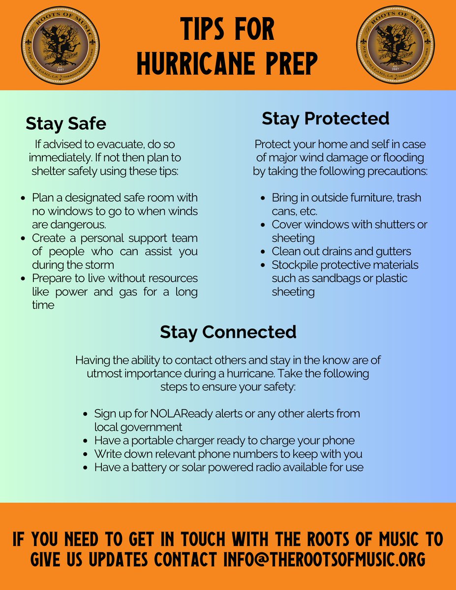 Although what's rolling through the region this week might not be a full-on hurricane, it's always important to feel confident in your storm-prep process. Roots is here for you and there's no time like the present to prepare.