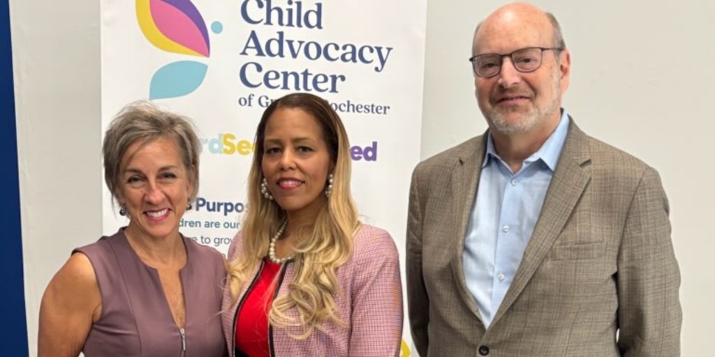 NYSOCFS's tweet image. Thank you to partners The Child Advocacy Center of Greater Rochester and @childrensagenda
for hosting an important discussion about how #NewYork FY 26 Enacted Budget will support Monroe County families.