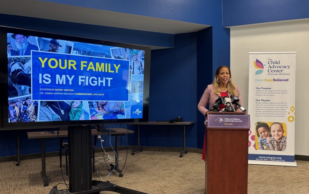NYSOCFS's tweet image. Thank you to partners The Child Advocacy Center of Greater Rochester and @childrensagenda
for hosting an important discussion about how #NewYork FY 26 Enacted Budget will support Monroe County families.