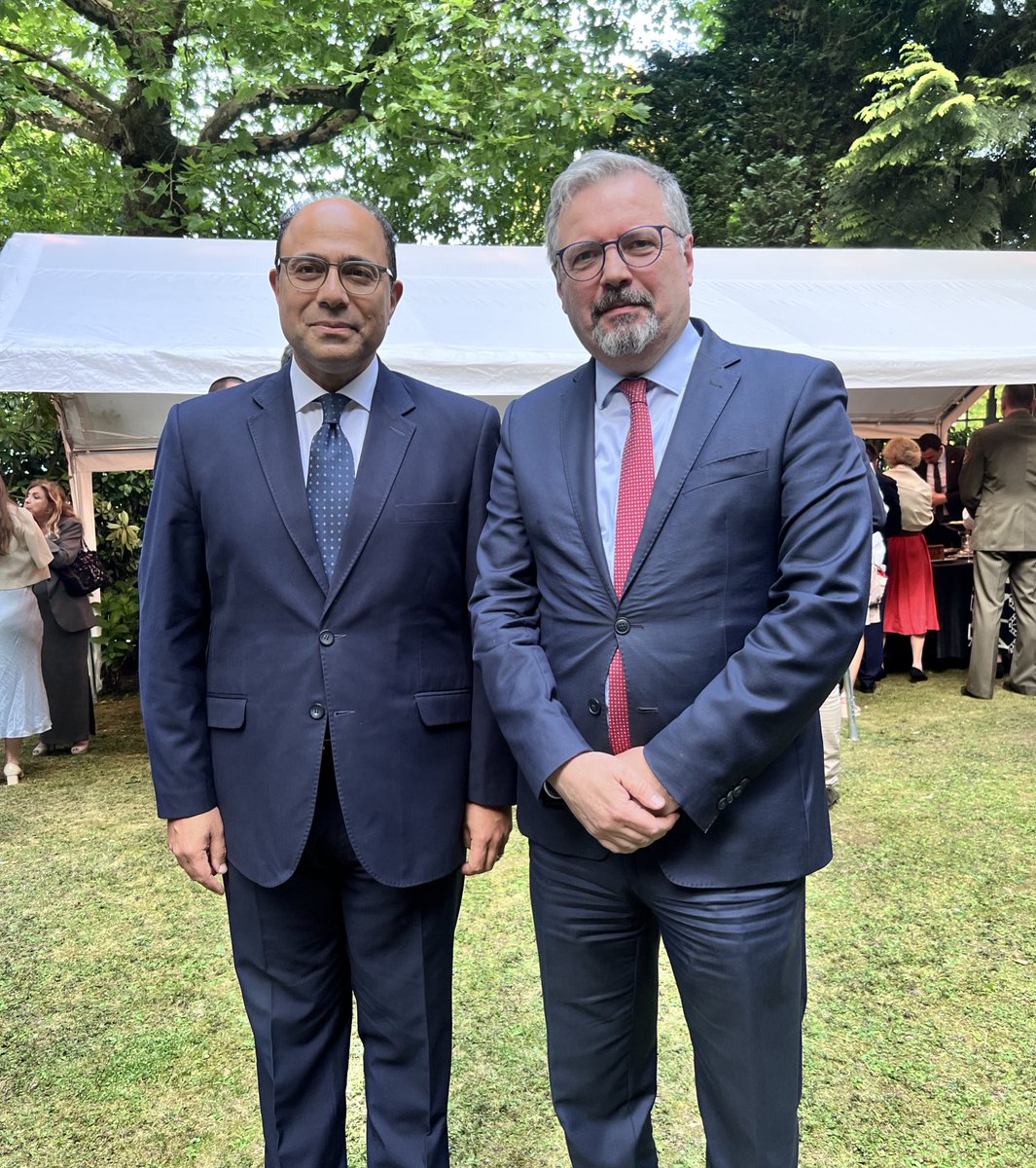 Agron Bajrami (@agronbajrami) on Twitter photo Delightful evening at the residence of
<a href="/EgyptinBrussels/">EgyptinBrussels</a> Ambassador Ahmed Abu Zeid celebrating #Egypt's National Day. Conveyed best wishes from #Kosova, fostering stronger ties and deeper cooperation between our countries and peoples. 🇽🇰🇪🇬 Delightful evening at the residence of
<a href="/EgyptinBrussels/">EgyptinBrussels</a> Ambassador Ahmed Abu Zeid celebrating #Egypt's National Day. Conveyed best wishes from #Kosova, fostering stronger ties and deeper cooperation between our countries and peoples. 🇽🇰🇪🇬