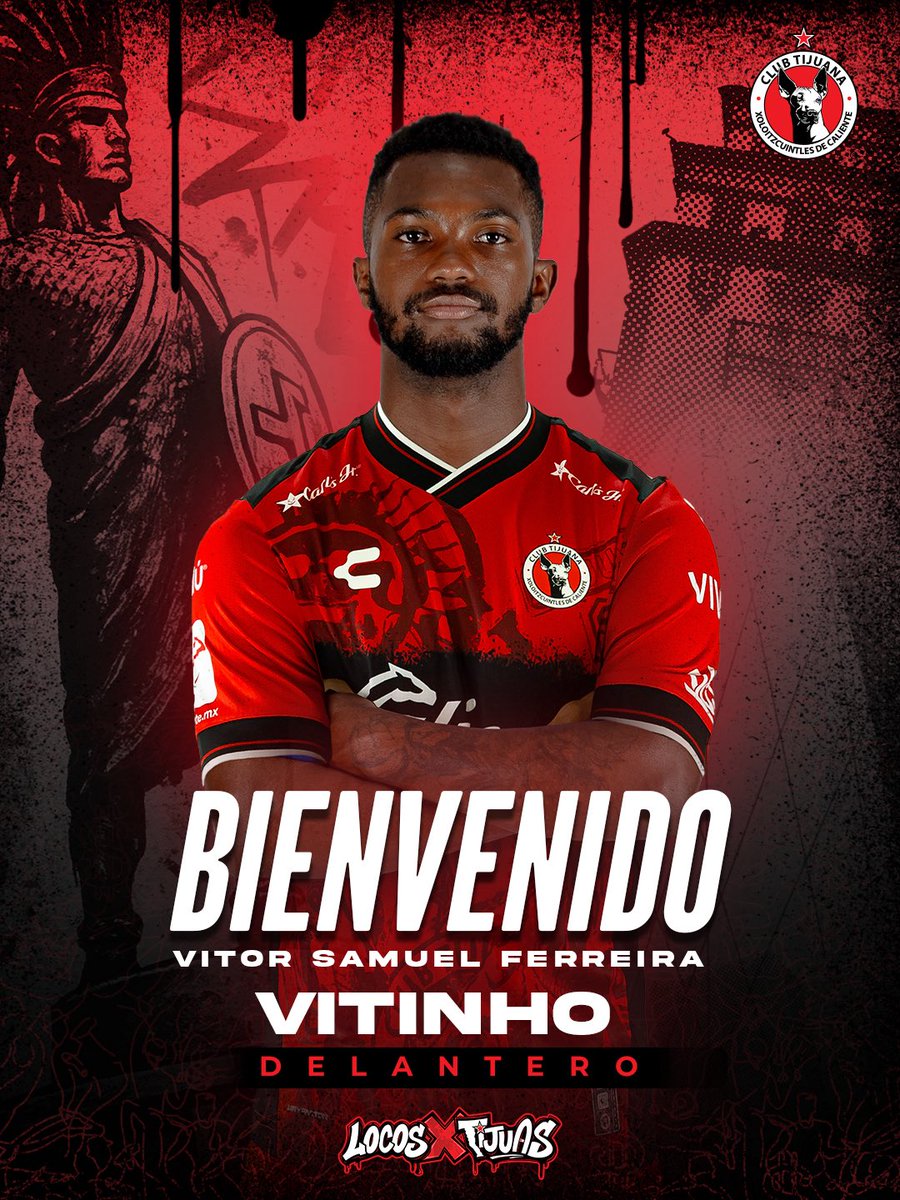 ¡Bienvenido a Tijuana, Vitinho!

El atacante brasileño se suma como nuevo refuerzo de los Perros Rojinegros para el Apertura 2025.

#LocosXTijuas 🐕 | 📝: linktr.ee/xolaje