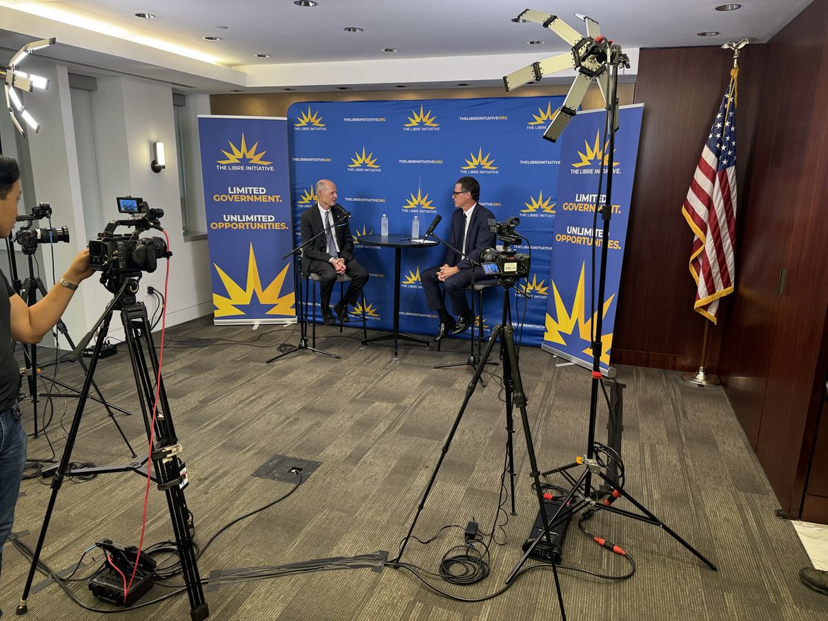 danielggarza's tweet image. Enjoyed my conversation with @SenRickScott of Florida to air soon on @AMPotentialPod.
We discuss his personal story, #OBBBA, his connection to Latino communities of Florida, and the work he’s doing to assure America remains focused on economic growth & opportunities