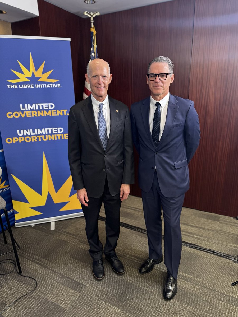 danielggarza's tweet image. Enjoyed my conversation with @SenRickScott of Florida to air soon on @AMPotentialPod.
We discuss his personal story, #OBBBA, his connection to Latino communities of Florida, and the work he’s doing to assure America remains focused on economic growth & opportunities