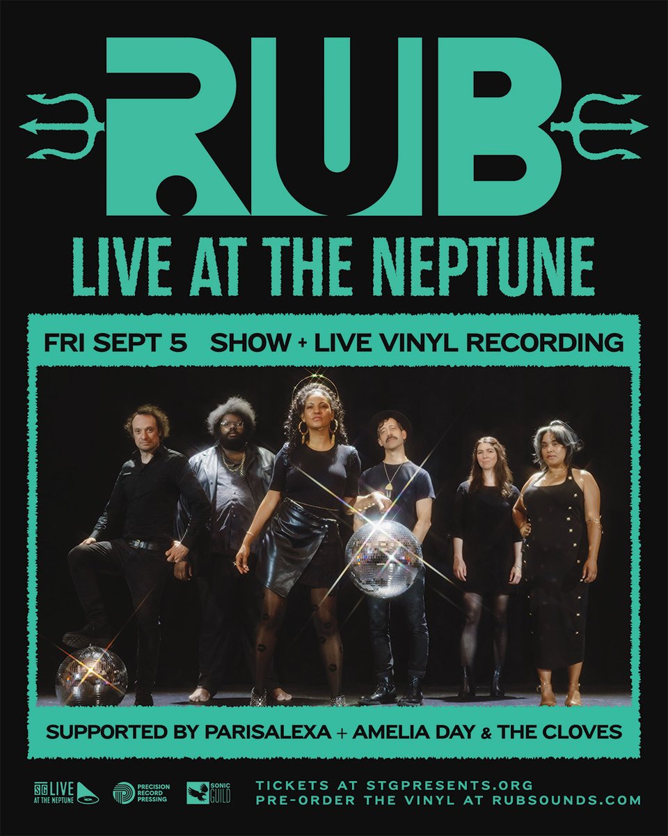 stgpresents's tweet image. LINEUP UPDATE: Seattle-based folk rock singer Amelia Day & The Cloves will be joining RUB live at The Neptune on Friday, Sept. 5th! 🎶 Get your tickets now for this special evening at STGPresents.org.