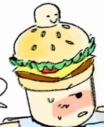 369_Roblox's tweet image. 햄버거 그리는 방식이 점점 퇴화 중