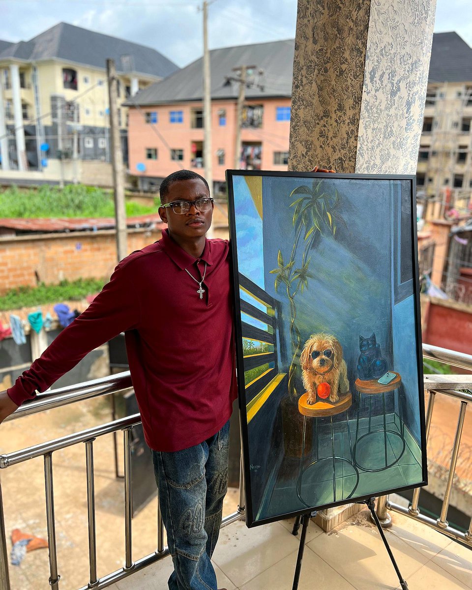 mizzy_d_artist's tweet image. Hello X
I'm Chinecherem Uchenna, a visual artist from Nigeria, and this is my latest commissioned acrylic  painting  
Size: 36x54 inches
I take orders too. Hit me up for your painting jobs.
#ArtistOnTwitter #visualartist