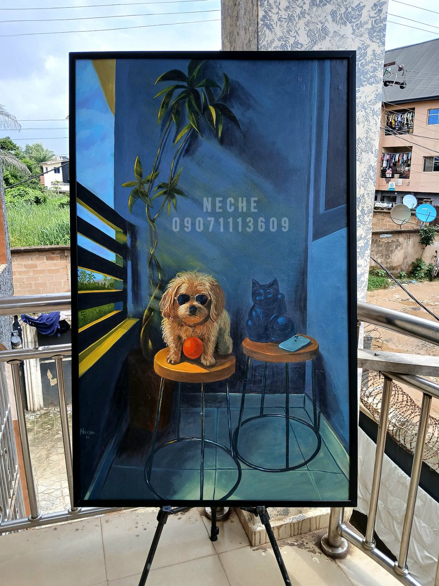 mizzy_d_artist's tweet image. Hello X
I'm Chinecherem Uchenna, a visual artist from Nigeria, and this is my latest commissioned acrylic  painting  
Size: 36x54 inches
I take orders too. Hit me up for your painting jobs.
#ArtistOnTwitter #visualartist