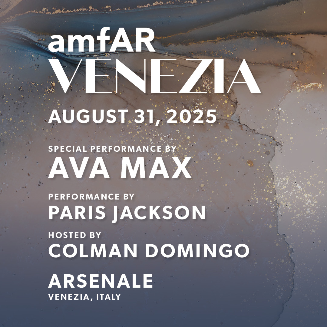 amfAR's tweet image. #amfARVenezia returns to the iconic Arsenale for a night of philanthropy and glamour, presented by @GOLDCOUNCIL. The evening will be hosted by @ColmanDomingo and feature a headline set from global pop star @AvaMax & opening performance by @ParisJackson: amfar.org/venezia