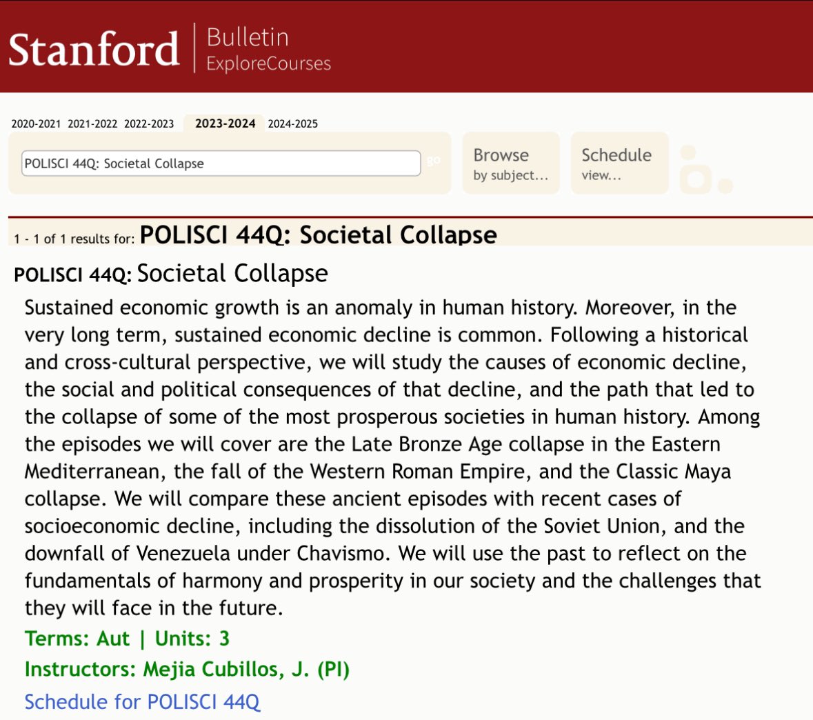 It’s interesting to see how Venezuela is consider a case study of societal collapse in colleges across the U.S.

I’m glad they know Chavismo sucks. I hope they understand the underlying causes.