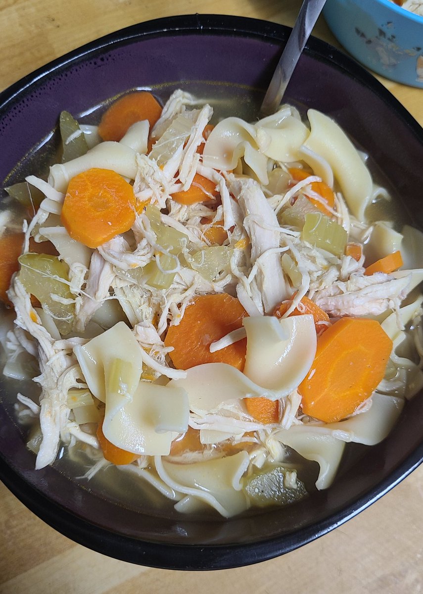 LadyMidnightITM's tweet image. Sometimes homemade chicken soup heals more than sickness! Sometimes, it heals your soul! ❤️🙏😋