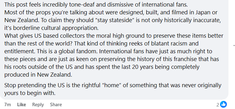 HurricaneGold_'s tweet image. Just saw this post in the PR Auctions FB group and I'm completely appalled by the racism and cultural appropriation displayed here, especially coming from an admin of this group.
And of course they deleted my comment to this post.