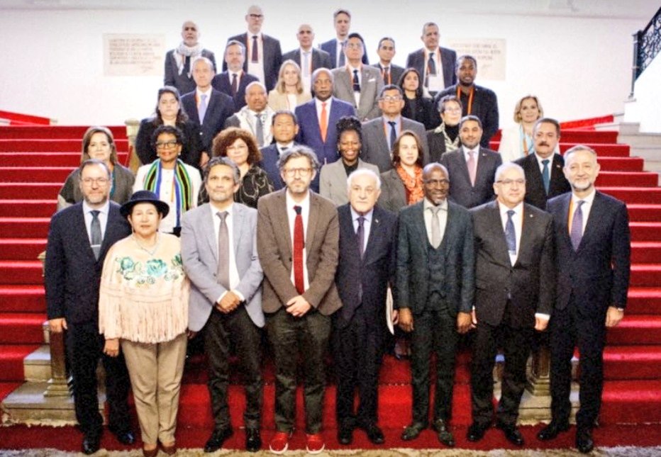 h_constant's tweet image. Nuestra clara entre histórica posición en defensa de #PalestinaLibre se hizo presente en la Conferencia de Emergencia del Grupo de La Haya, celebrada en Bogotá, donde se discutieron mecanismos y acciones para contrarrestar el genocidio que vive ese hermano pueblo.