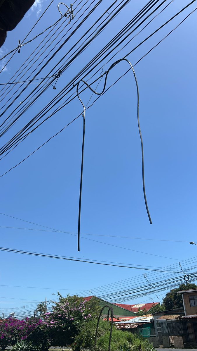 Ofrezco recompensa a quien provea información de la cablera que llegó a retirar cables ayer martes 15 a san rafael de Moravia y dejó todo eso tirado. No basta con que arruinen el paisaje, también nos dejan su basura. Prometo grabar un video dejandoselos tirados en las oficinas.