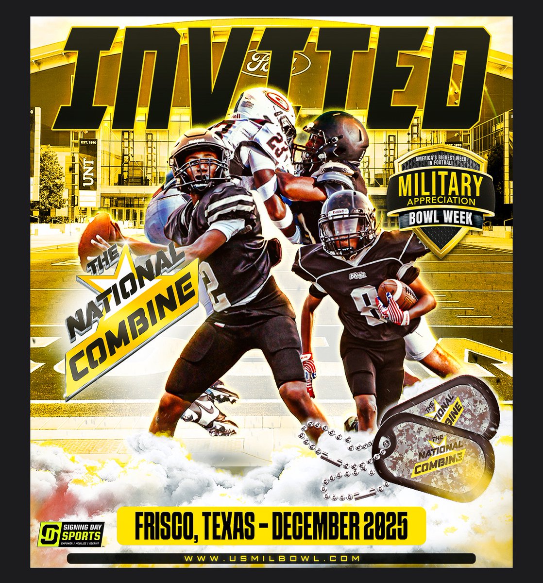 Aaron Rauschenburg DB/Safety (@aaronraus11) on Twitter photo Blessed and Grateful for the invite🙏🏻#TheNationalCombine
<a href="/USArmyBowl/">Military Appreciation Bowl Week</a> <a href="/GregCooperUSA/">Natl Recruiting Dir | Military Appreciation Bowl</a> <a href="/RaymondMaae/">Ray Ma'ae</a> Blessed and Grateful for the invite🙏🏻#TheNationalCombine
<a href="/USArmyBowl/">Military Appreciation Bowl Week</a> <a href="/GregCooperUSA/">Natl Recruiting Dir | Military Appreciation Bowl</a> <a href="/RaymondMaae/">Ray Ma'ae</a>