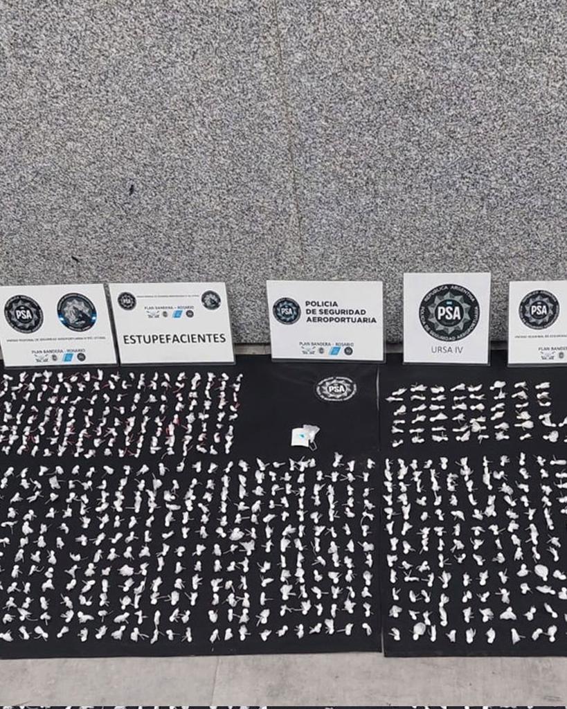 MinSeguridad_Ar's tweet image. PLAN BANDERA ATR: DETUVIMOS A UN HOMBRE CON 902 DOSIS DE COCAÍNA
Detuvimos en Rosario a un hombre que circulaba con 902 dosis de cocaína escondidas en una riñonera.
A través de la PSA, identificamos una conducta sospechosa del criminal, lo interceptamos y, tras encontrar el…