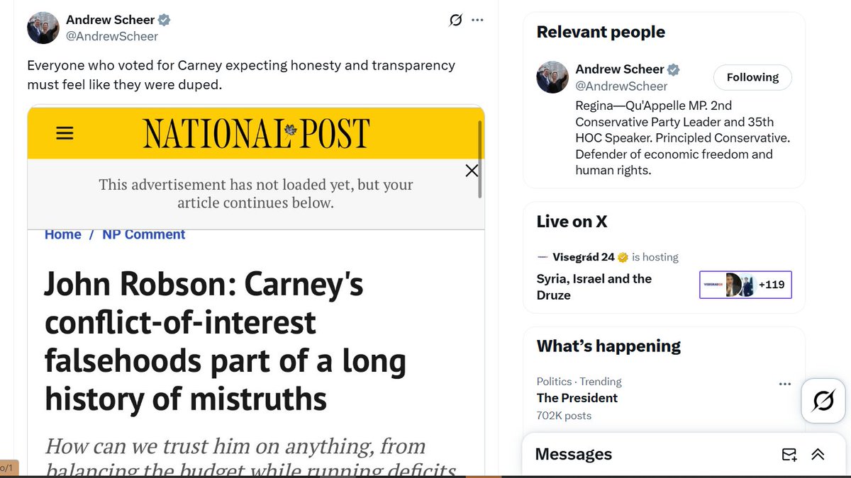 dipbrat70's tweet photo. #ShamelessScheer, the guy who misrepresented his professional experience & didn't disclose his US citizenship (which he then vowed to renounce but didn't), has concerns about #MarkCarney's honesty & transparency.
PS, Andrew: we don't vote for Prime Minister. #cdnpoli https://t.co/6ioSfDgVV0