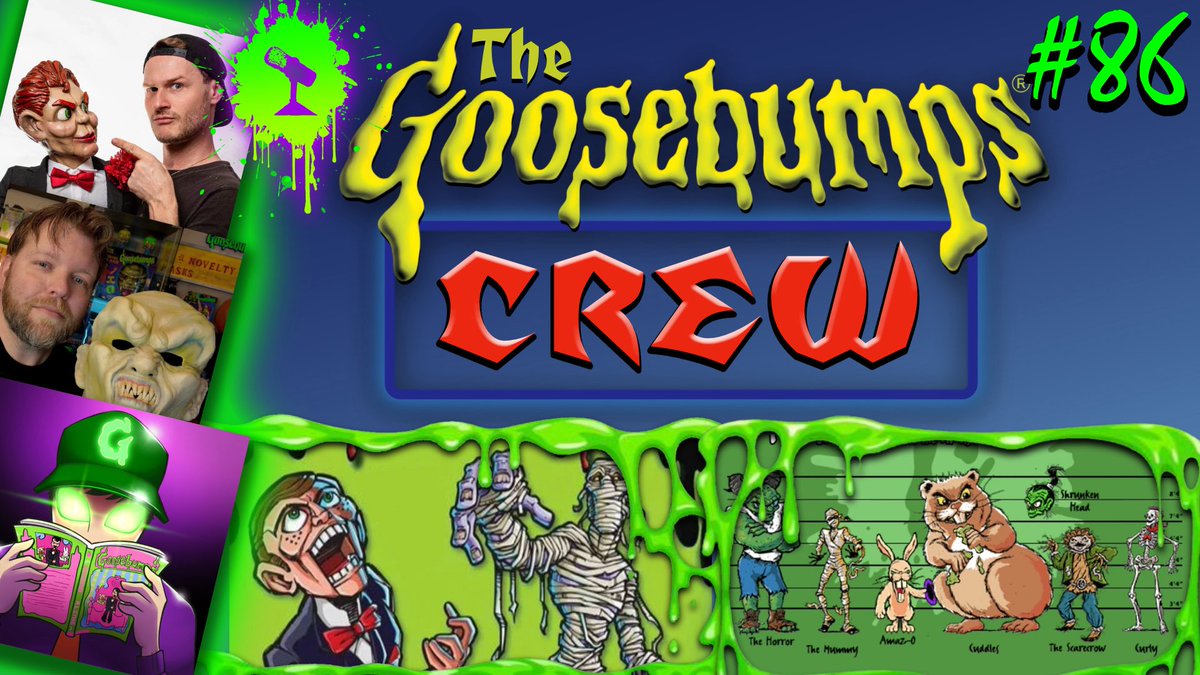GBCrewPodcast's tweet image. Have you seen our NEWEST EPISODE? You won't want to miss it! We rank all of the mascots from the Goosebumps Universe to determine which one is the best!
Watch Now! - youtu.be/MmA25AImP5I?si…
Viewer beware... You're in for a scare!