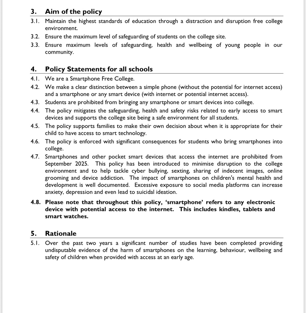 dr_musgrave's tweet image. Couldn’t be more delighted that my daughter’s new secondary school has introduced a #smartphonefree policy. No smartphones at all allowed on site- if brought in they will be confiscated for 4 weeks.

Let’s hope it works. It was always unnecessary to kids to be exposed to this. 🙏