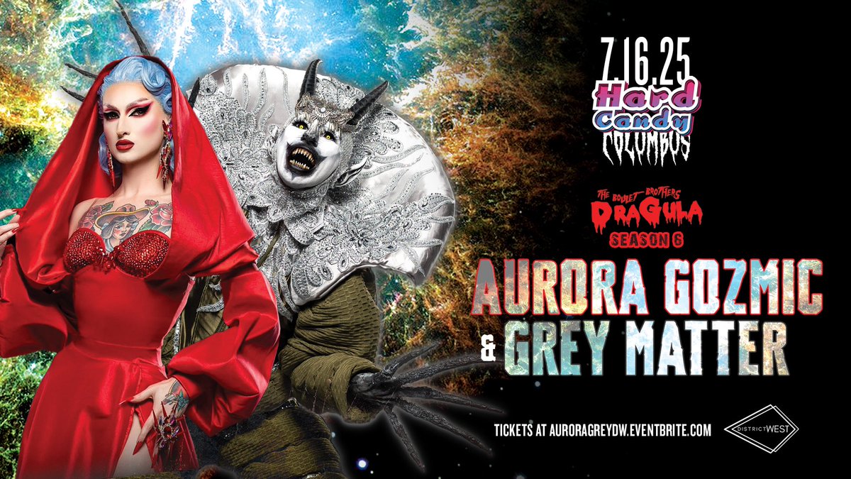 HardCandyKY's tweet image. Columbus OH! Catch Aurora Gozmic & @GreymatterFx tonight at @DistrictWest614! Tix: AuroraGreyDW.eventbrite.com