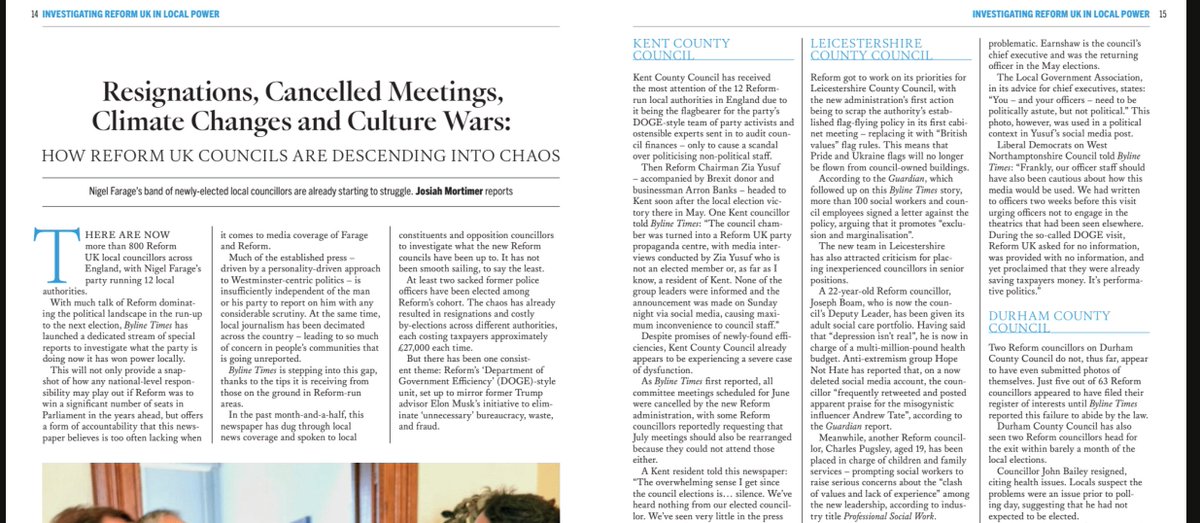 Byline Times (@bylinetimes) on Twitter photo Can't wait for you all to read <a href="/josiahmortimer/">Josiah Mortimer</a>'s tireless and comprehensive Reform Party reporting in the next print edition of <a href="/BylineTimes/">Byline Times</a> #ReformWatch
SUBSCRIBE BY MIDNIGHT TONIGHT TO GET IT DELIVERED TO YOUR DOOR subscribe.bylinetimes.com Can't wait for you all to read <a href="/josiahmortimer/">Josiah Mortimer</a>'s tireless and comprehensive Reform Party reporting in the next print edition of <a href="/BylineTimes/">Byline Times</a> #ReformWatch
SUBSCRIBE BY MIDNIGHT TONIGHT TO GET IT DELIVERED TO YOUR DOOR subscribe.bylinetimes.com