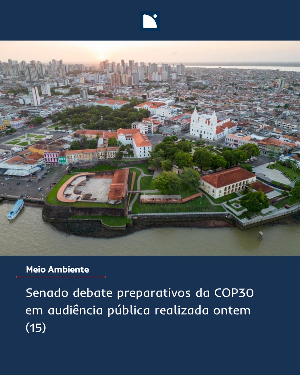 TeamDatapolicy's tweet photo. Senado debate preparativos da COP30 em audiência pública realizada ontem (15).
Leia a matéria completa em   https://t.co/3U3X8xCQMv ou através do Link na BIO.
#COP30 #Belém #meioambiente #mudançadoclima https://t.co/R82CWlWTio