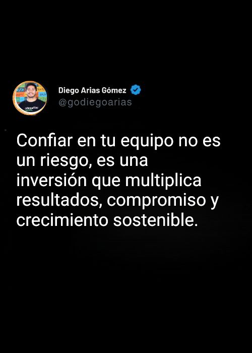 La confianza en los empleados transforma organizaciones. ¿Cómo la estás cultivando en tu equipo? La productividad lo agradecerá.