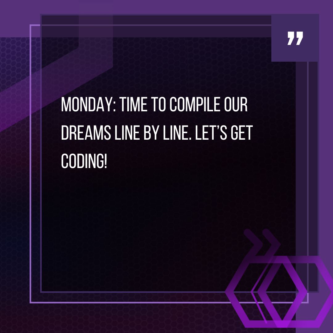 beecrowd_real's tweet image. 💬 Comece a semana compilando sonhos e depurando limites.
 🔁Já começou a codar hoje?

💬 Start your week compiling dreams and debugging limits.
 🔁 Have you started coding today?

#SegundaDev #CodeLife #DevMotivation #MondayMotivation #CodeLife #DevMindset #LunesMotivación