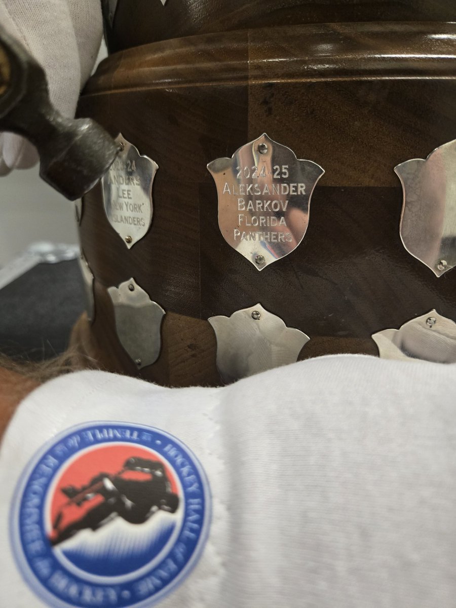 keeperofthecup's tweet image. Just in case you didn't know, Sasha's name is on a few more trophies this season as well. #stanleycup champions @FlaPanthers @NHL
@HockeyHallFame