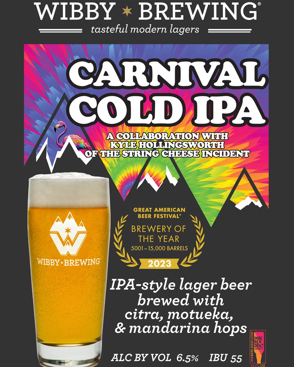 KyleOnKeys's tweet image. Who’s ready for Cheese cheers on the Rocks?! My latest collaboration, joining @WibbyBrewing to bring you Carnival Cold IPA, available only at the @SCI_Official Red Rocks shows this weekend, July 18 & 19 🧀
And, check out Kyle’s Brew Fest at Wibby Brewing in Longmont, CO, Sept 6!