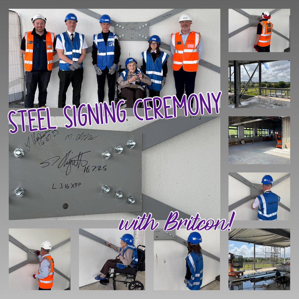 MortimerCC's tweet image. 👷✍️ STEEL SIGNING CEREMONY! ✍️👷

💜 More photos from our Steel Signing Ceremony with Britcon today, including some extra special guests! 💜

#TeamMortimer #ExcitingTimes #ExtensionUpdate