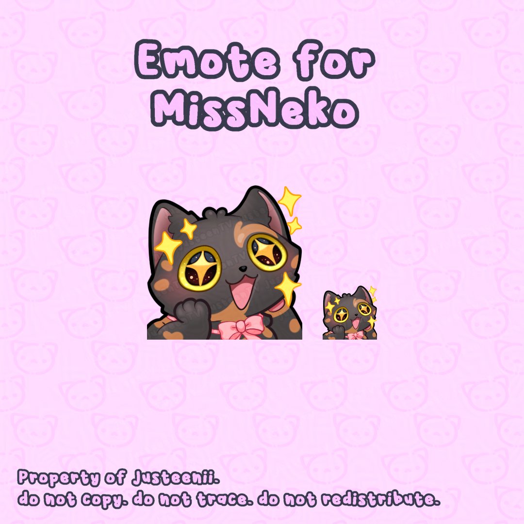 🎨Custom Emote for MissNeko 🐈‍⬛🐱

#VGenComm #emoteartist #catgirl #catemotes #kawaiiemotes