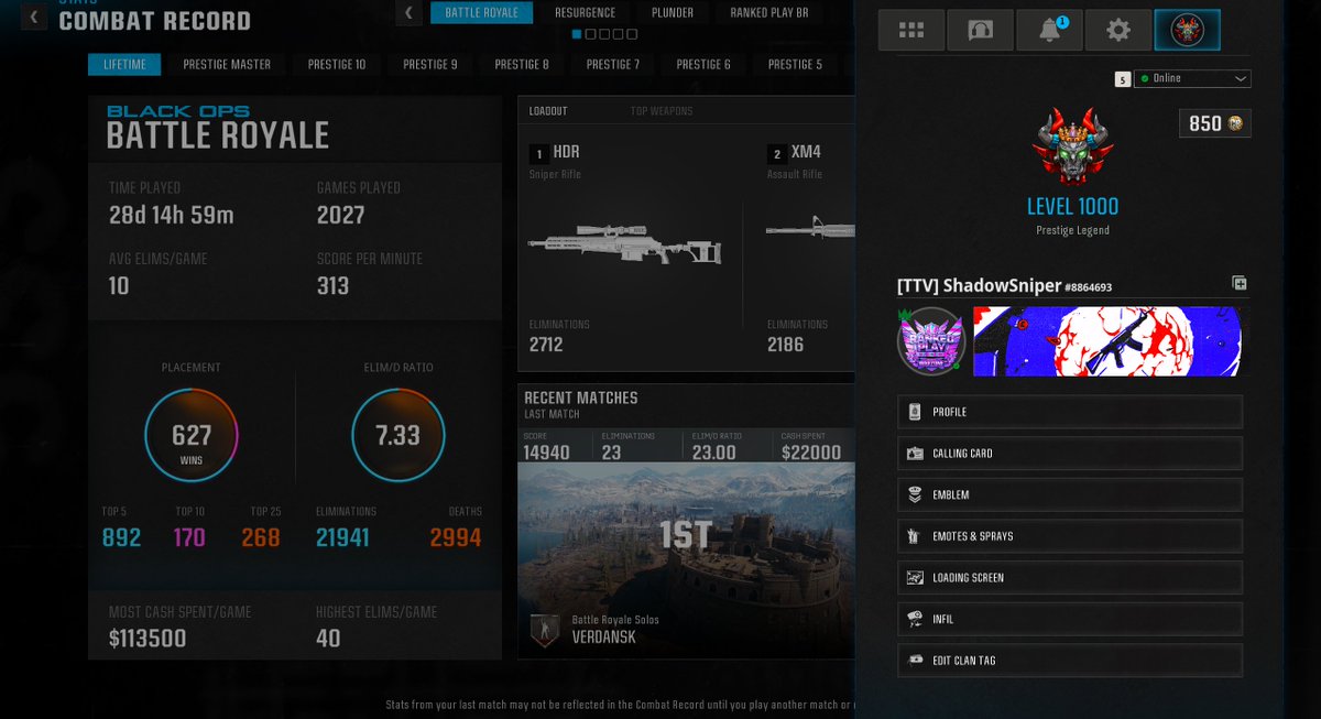 Ins_Brando's tweet image. Just hit a new PR @Metaaphor @HusKerrs @IceManIsaac  #CallofDuty #Warzone #VerdanskReturns @CallofDuty 
Here's the video and highlights —  I'm on a 10-win streak. Been having a great time with the game lately!
 32 Kills PR: youtu.be/v5W-mPj_Enk?si…