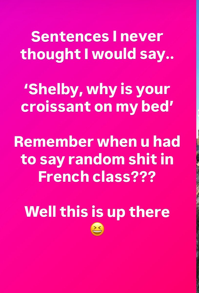 chinnychick's tweet image. What was the random bit of French 🇫🇷 you remember from school???😆🤣