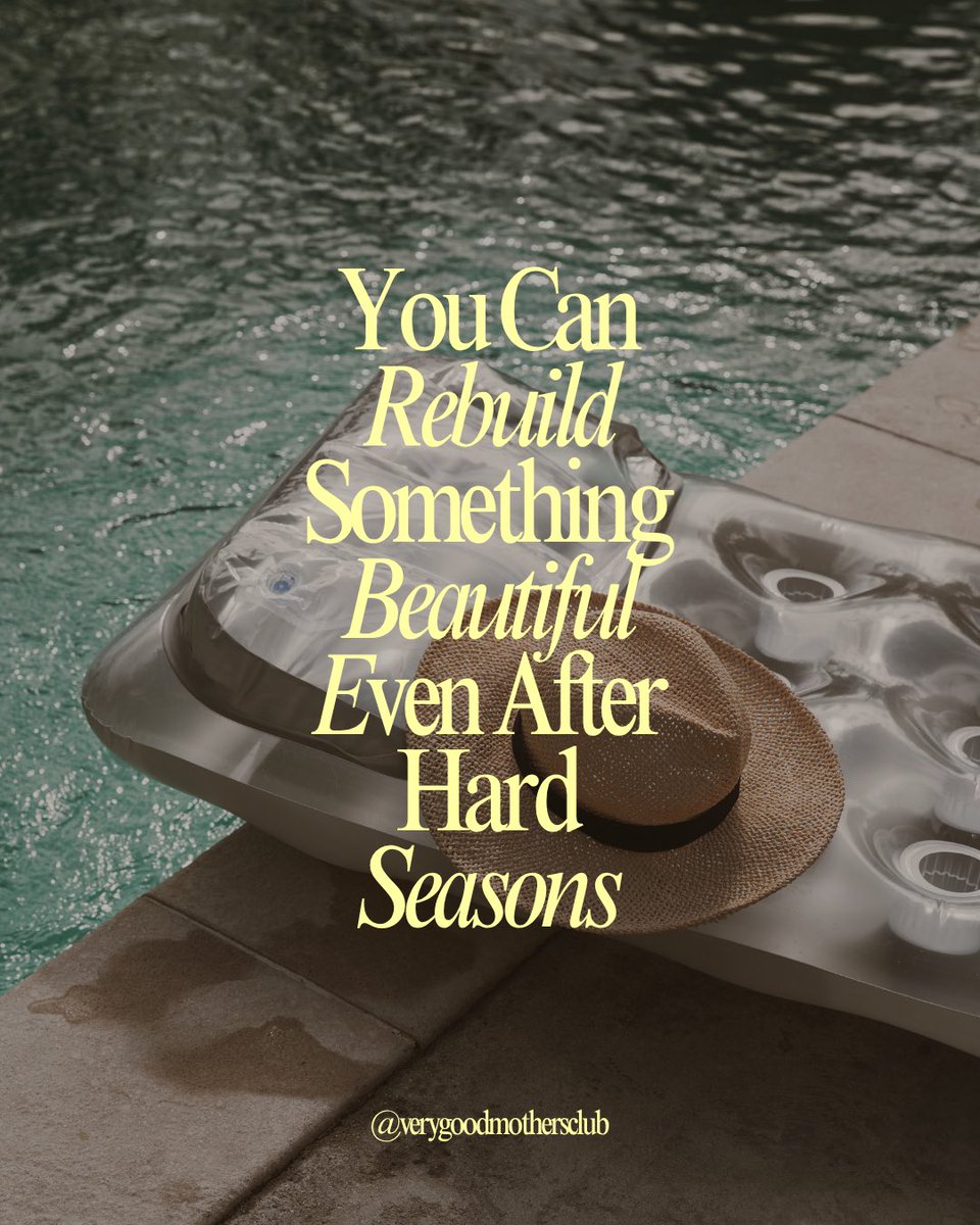 VGM_club's tweet image. You can rebuild something beautiful
Even after the silence
Even after the hard season
Even now 💫

#VGMC #VeryGoodMothersClub #RelationshipSupport #MomSupport #RealMotherhood #ParentingTruths #BurnoutRecovery