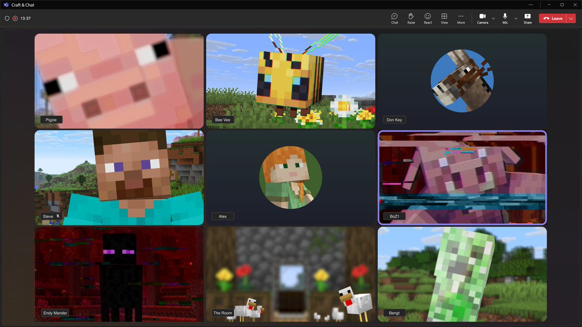 Minecraft's tweet photo. You're on mute https://t.co/wUq1XxigAo