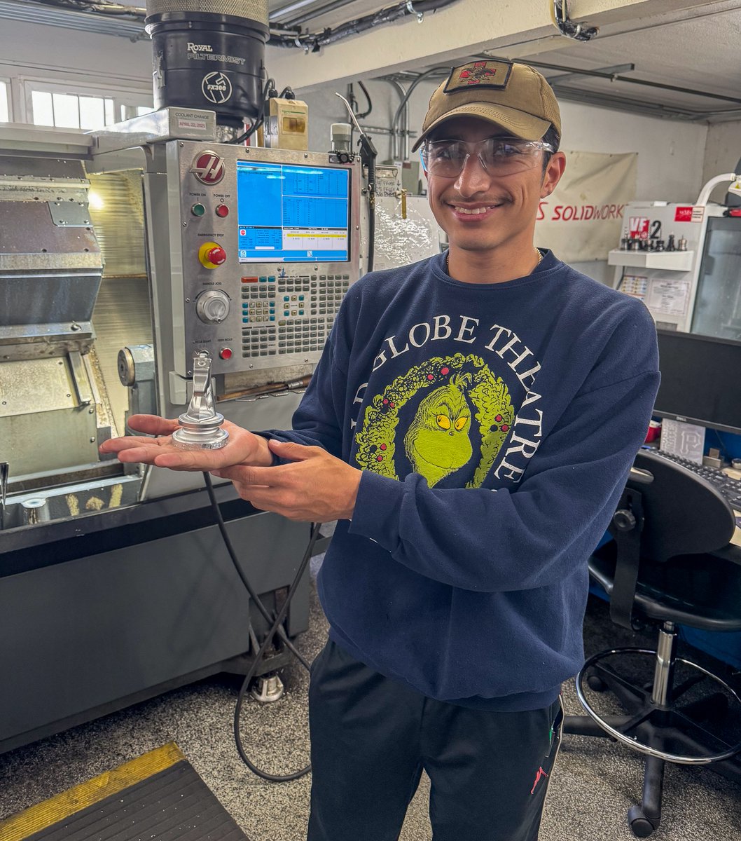 Mark is in Machining 2 at #WorkshopsForWarriors, where every student builds a knight project.

He made it for his grandfather, a former machinist at Solar Turbines and his longtime chess partner. 

One project. Two shared passions.

#CNCMachining #Veterans