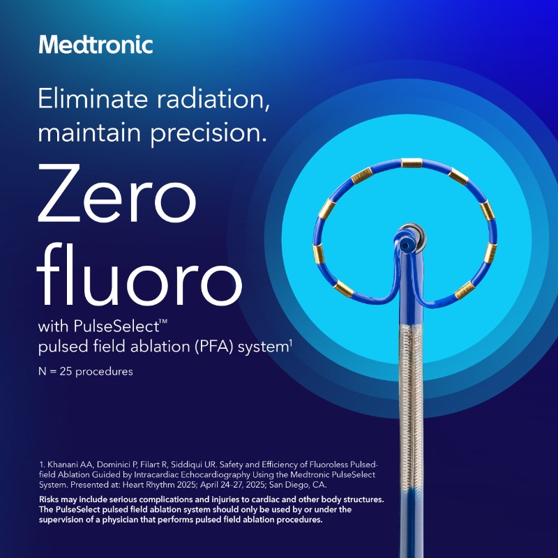MDT_Cardiac's tweet photo. Eliminate fluoroscopy while achieving first-pass PVI with PulseSelect™ PFA system.

See risk info: https://t.co/LjiKXDarIa
Learn more: