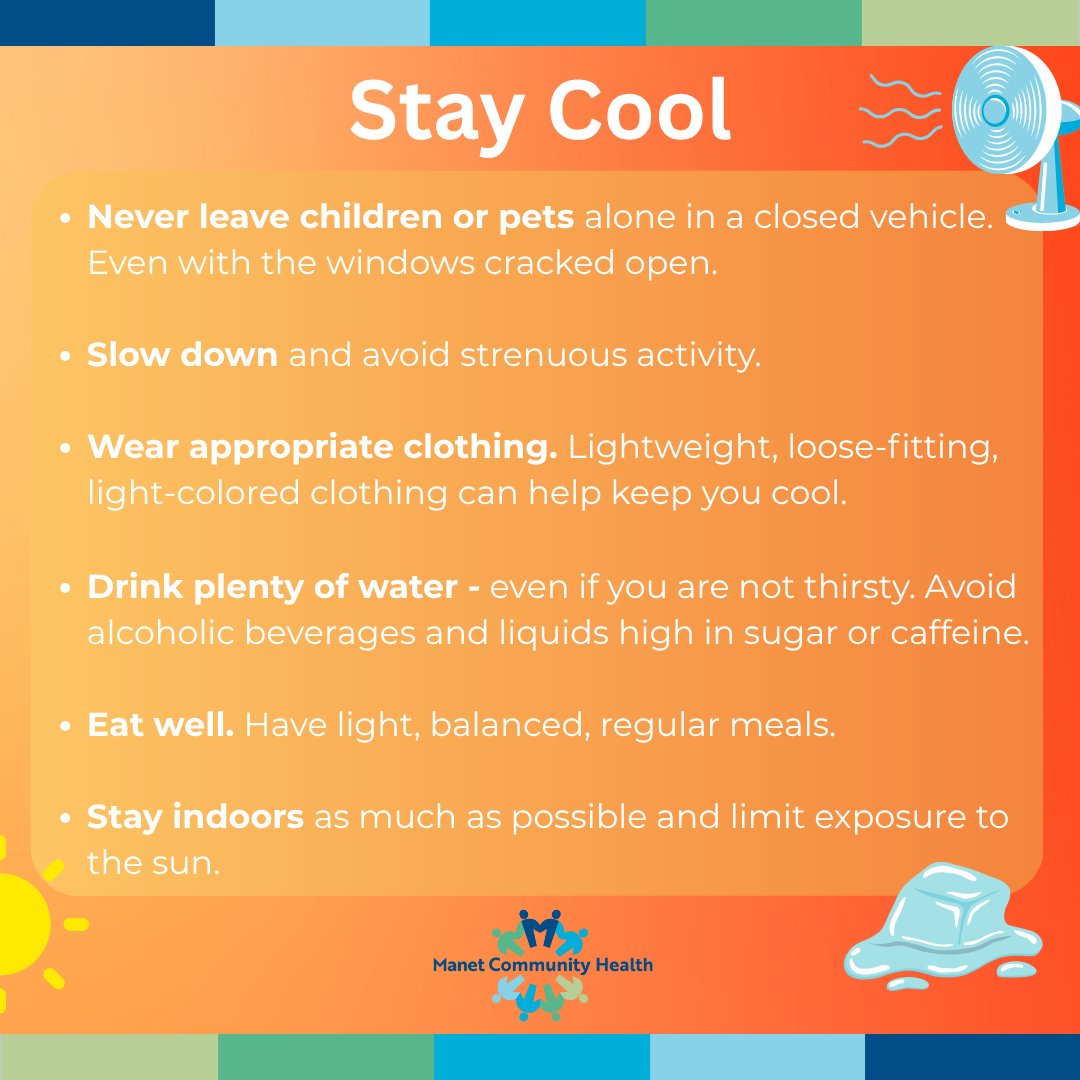 A heat advisory is in effect until 7 p.m. Thursday, July 17. These tips can help you stay cool as temperatures rise. To learn more, visit mass.gov/info-details/e…
#extremeheat #HeatSafety