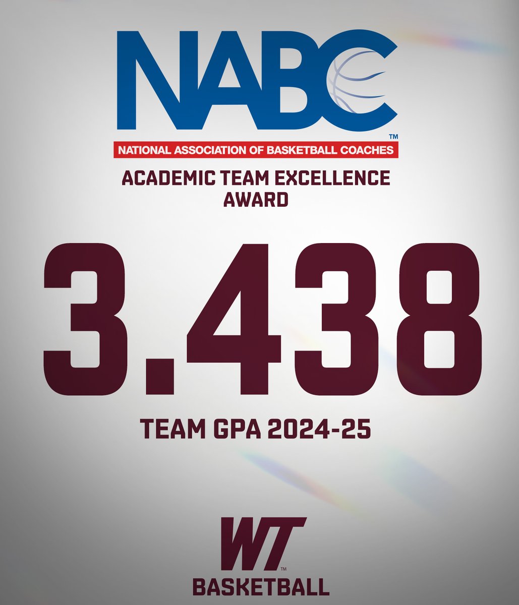 WTAMU_MBB's tweet image. The Buffs earn the NABC's Academic Team Excellence Award for the 2024-25 year!
Read More: bit.ly/44PSrlP
#BuffNation | #WESTisBEST