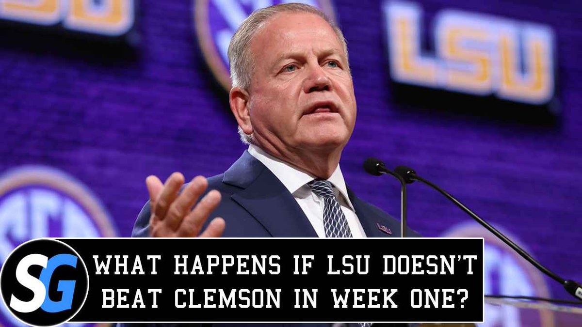 Saturday_Glory's tweet image. LSU is 0-3 in season openers under Brian Kelly. He obviously wants to change that stat in 2025. But
@GarrettSearight wonders if selling out for a week one win over Clemson sets the Tigers up for failure.
>>Watch here: youtu.be/LsFd7FMHrpI