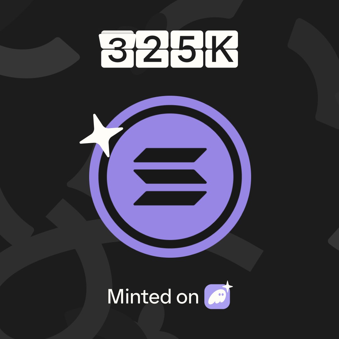 New milestone: 325K+ PSOL minted 🎉