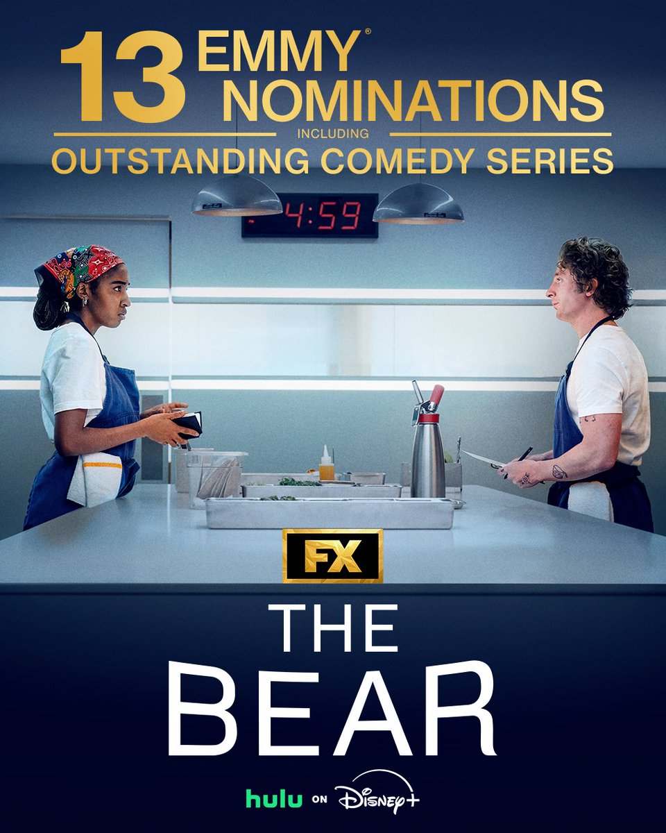 archivethebear's tweet image. Congratulations to the entire The Bear team on their 13 Emmy nominations 🥳🥳