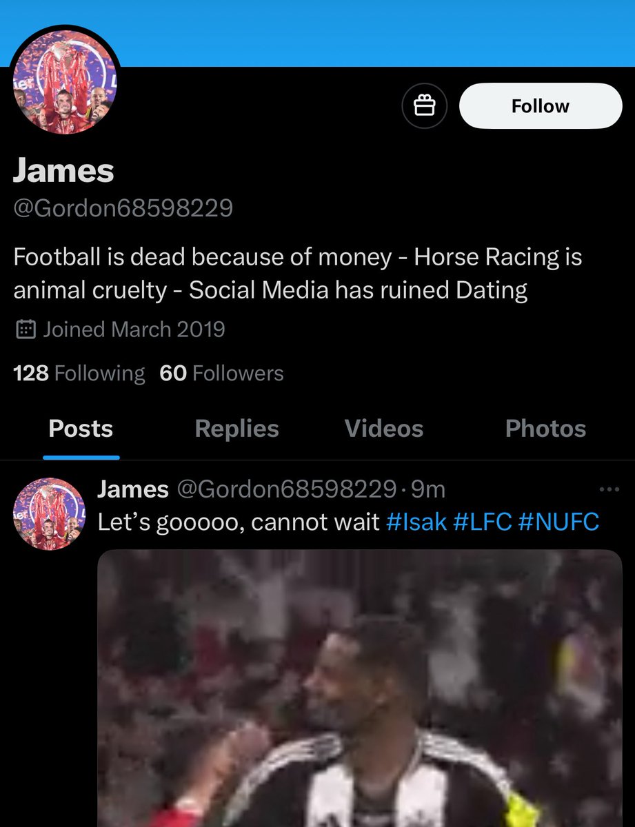 James: ‘Football is dead because of money’

Also James: ‘Yeah Isak for £130mil!  LETS GOOOOOOO!’